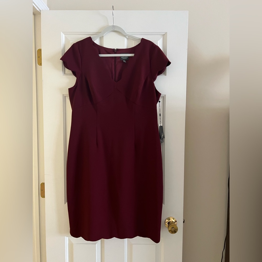 Adrianna Papell Burgundy Dress